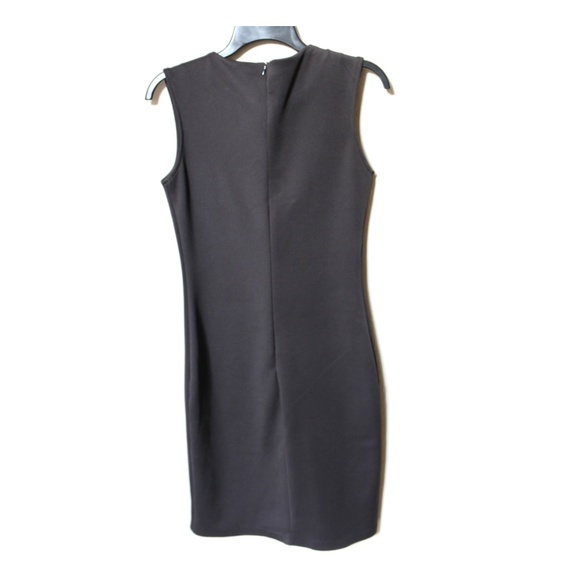 Stretch Thick Fabric Embroidered Black Dress - Picture 3 of 3